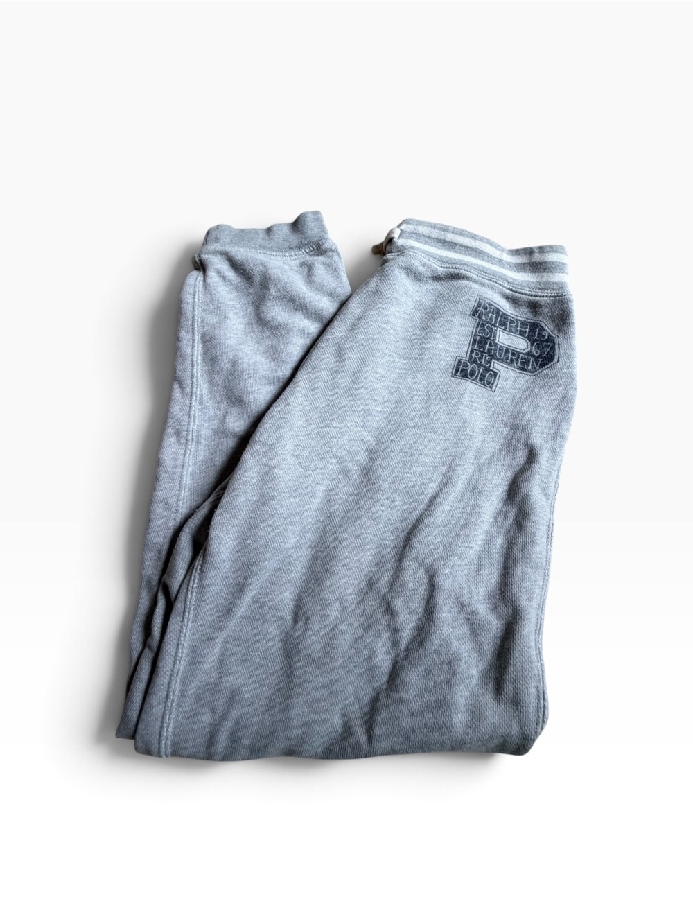 Polo Ralph Lauren Gray Varsity P Joggers Youth L 14–16 Women’s XS–S Fit